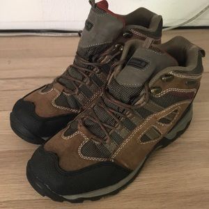 Coleman Men’s Brown Leather Waterproof Hiking Boots Mainland II Size 9.5 M